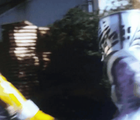 Power Rangers Yellow Ranger Fight GIF