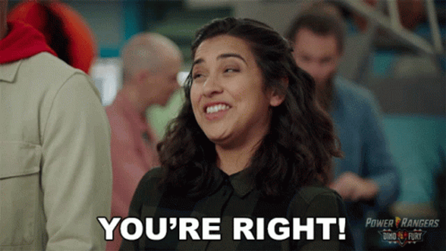 Power Rangers You're Right Correct GIF