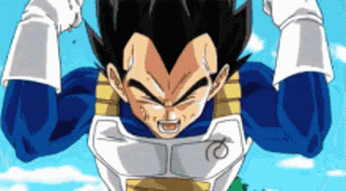 Power Up Dragon Ball Anime Super Vegeta GIF