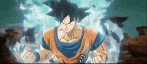 Power Up Dragon Ball Legends Opening Goku GIF