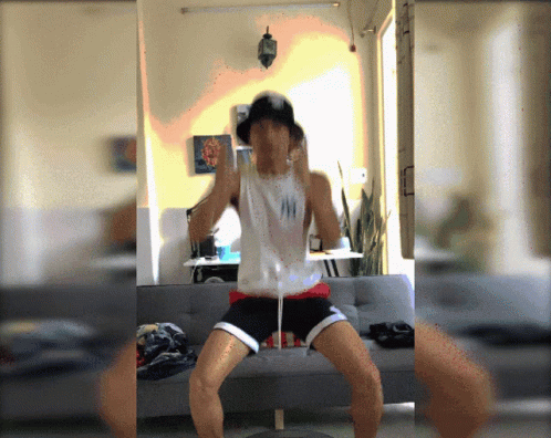 Power Up Exercise Super Saiyan Meme Edit GIF