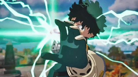 Power Up Hero Academia Deku Fortnite Collab GIF