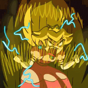 Power Up Princess Peach Transformation GIF