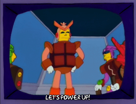Power Up The Simpsons Chocobots GIF