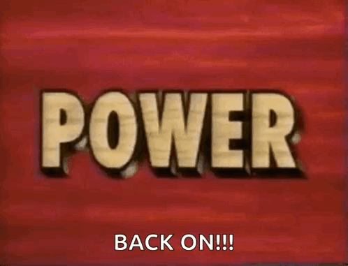 Power Wooden Letters on Red Background