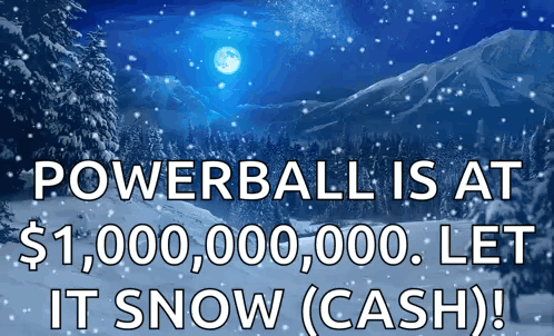 Powerball Jackpot Let It Snow Cash