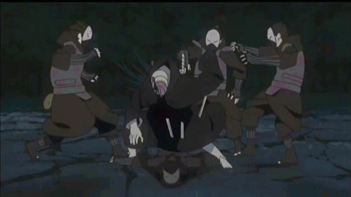 Powerful Anime Transition Fighting GIF