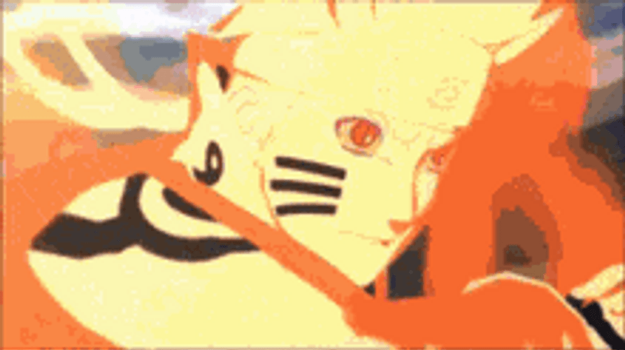 Powerful Asura Kurama Mode Naruto GIF