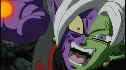 Powerful Blue Saiyan Vegito GIF