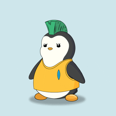 Powerful Pudgy Penguin Game Time GIF