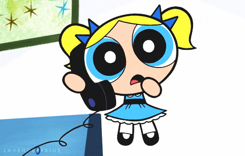 Powerpuff Bubbles Telephone GIF