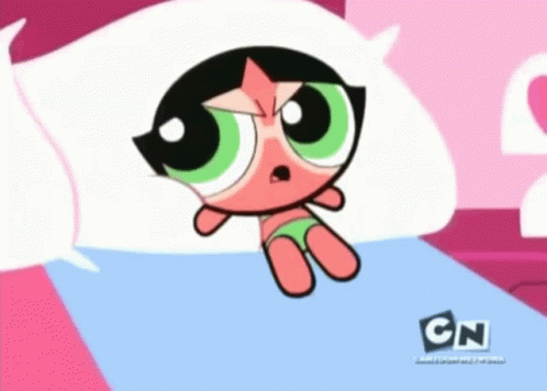 Powerpuff Girl Lying on Bed