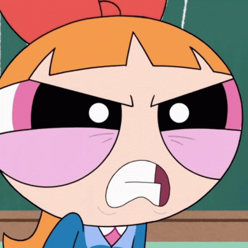 Powerpuff Girls Blossom Gets Angry GIF