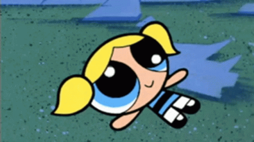 Powerpuff Girls Bubbles Gets Dizzy GIF