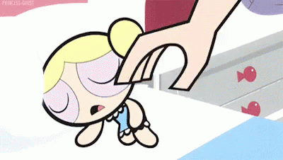 Powerpuff Girls Bubbles Held by Hand