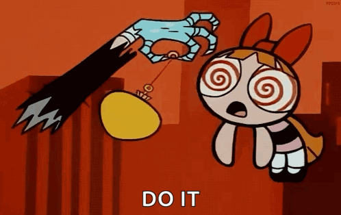 Powerpuff Girls Character Hypnotised GIF