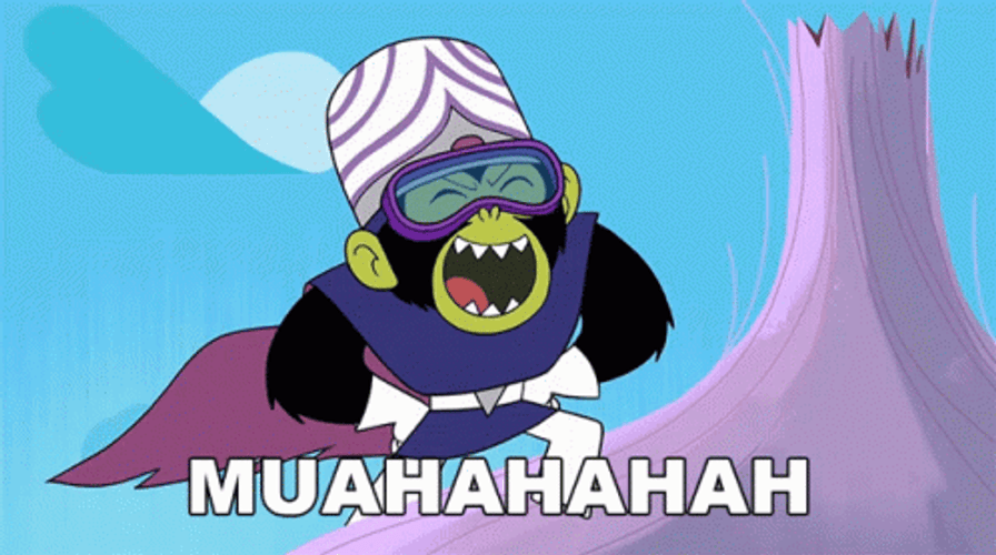 Powerpuff Girls Mojojojo Laughing GIF