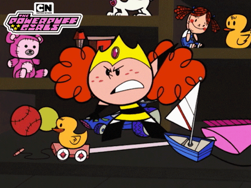 Powerpuff Girls Poster with Toy Girl