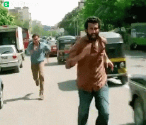 Prabash Chasing Indian Movie GIF