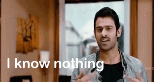 Prabhas I Know Nothing GIF