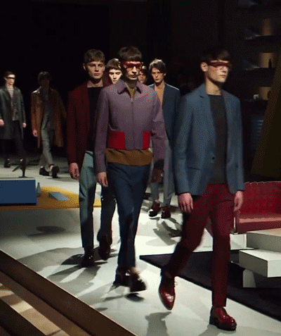 Prada Men's Wear Collection GIF