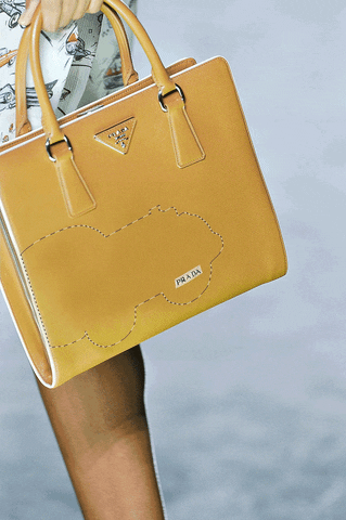 Prada Yellow Bag GIF
