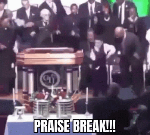 Praise Break Words on Table