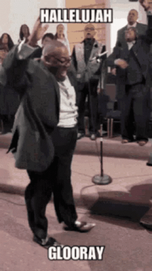 Praise God Halleluiah Man Dancing GIF