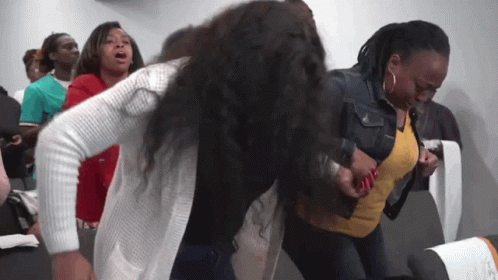 Praise God People Dancing In Church GIF