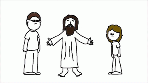 Praise Jesus Animated Sketch GIF