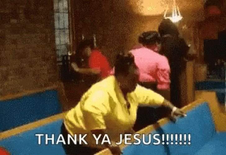 Praise The Lord Chubby Lady Praise Dance GIF