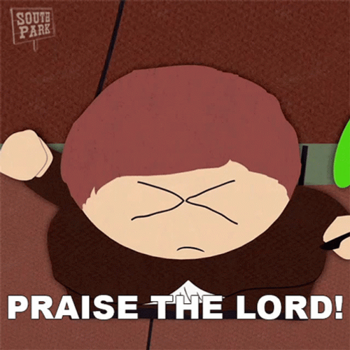 Praise The Lord Eric Cartman South Park GIF