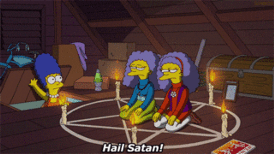 Praising Hell Devil Satan GIF