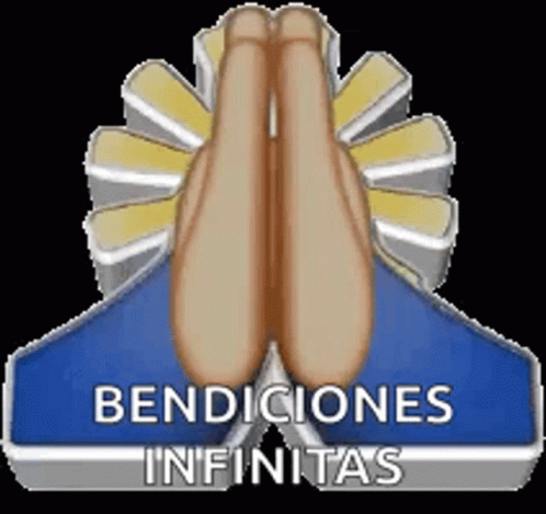 Praying Emoji Bendiciones Infinitas Sticker GIF