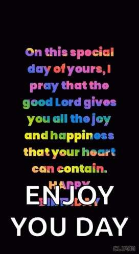 Praying For Joy And Happiness On Your Special Day GIF