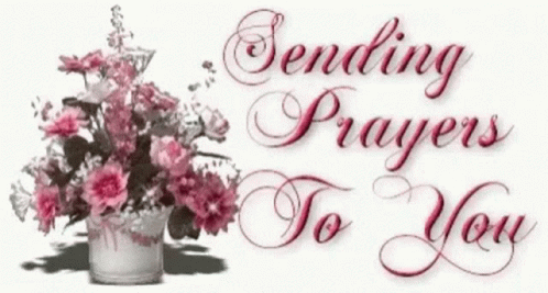 Praying For You Glittery Bouquet GIF