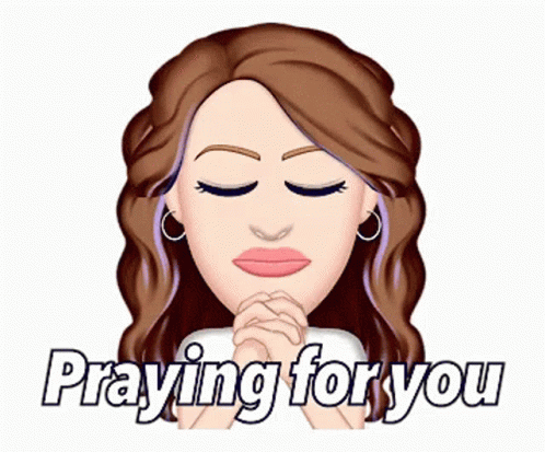Praying For You Blinking Eyes Animation GIF
