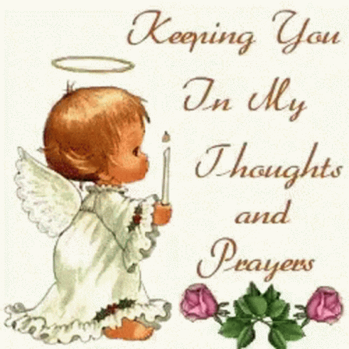 Praying For You Cute Little Angel GIF