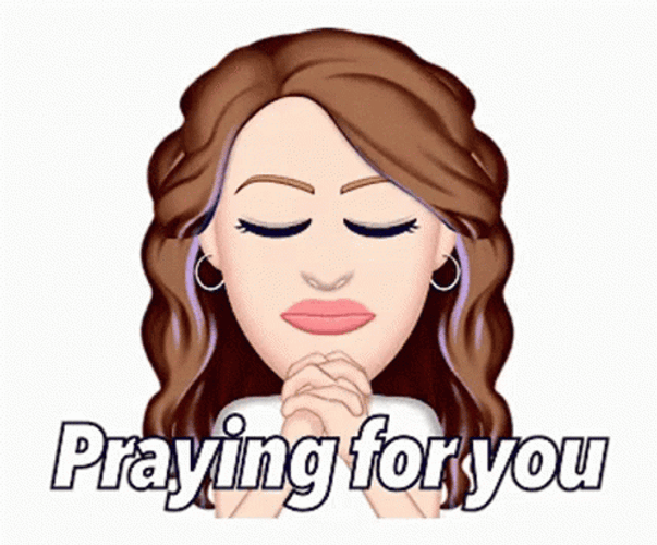 Praying For You Blinking Eyes Animation GIF