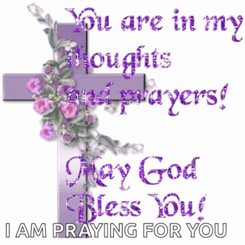 Praying For You Glistening Holy Cross GIF