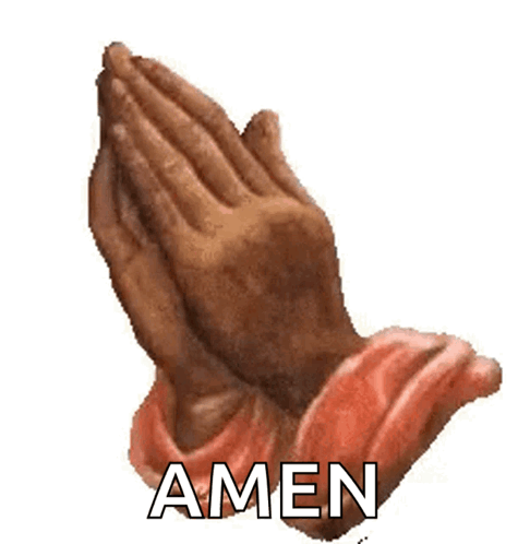 Praying Hands with Amen