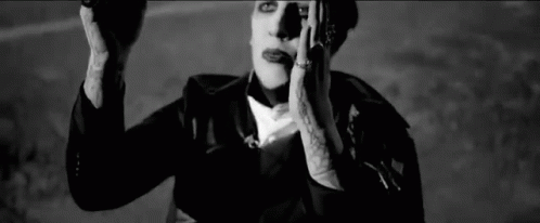 Praying Marilyn Manson GIF
