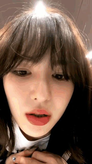 Praying Red Velvet Wendy GIF