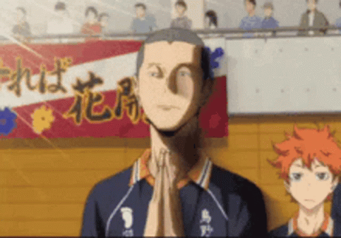 Praying Ryūnosuke Tanaka Anime Meme GIF