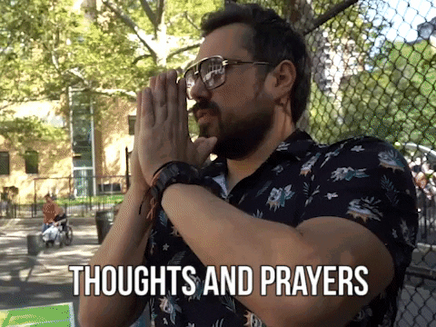 Praying Thoughts And Prayers Barstool Meme GIF