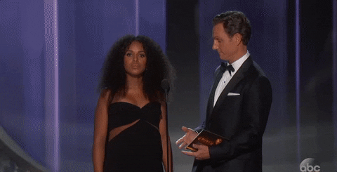 Pregnant Kerry Washington Hands On Hips GIF