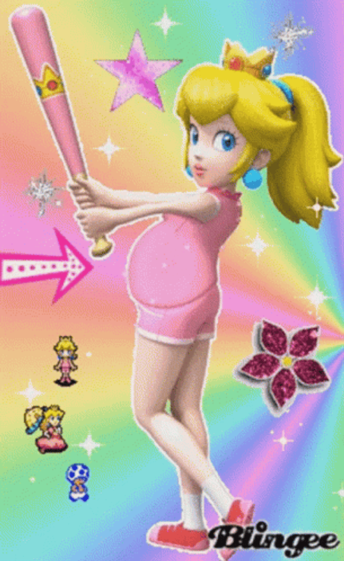 Pregnant Princess Peach GIF