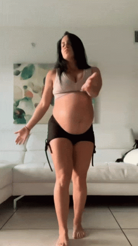 Pregnant Woman Dancing