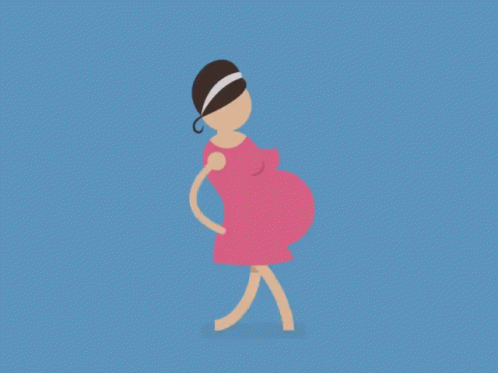 Pregnant Woman Walking GIF