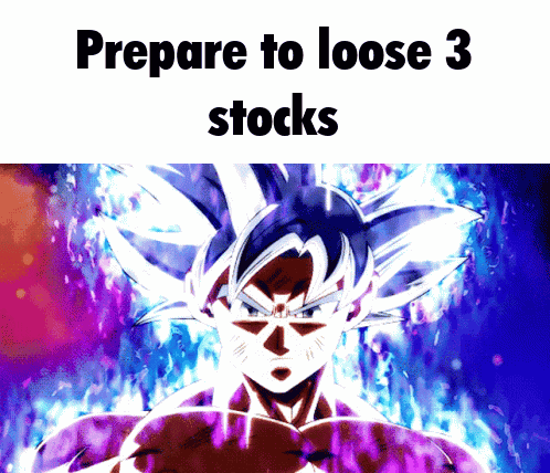 Prepare To Lose 3 Stocks Cartoon Character GIF